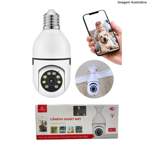 Imagem do Produto CÂMERA DE SEGURANÇA IP WIFI LÂMPADA G4-5 KAPBOM - Atacado e Dropshipping